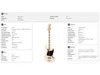 Fender Affinity Series Active Jazz Bass Maple Fingerboard Black Pickguard Olympic White Fender Affinity Series Active Jazz Bass Maple Fingerboard Black Pickguard Olympic White